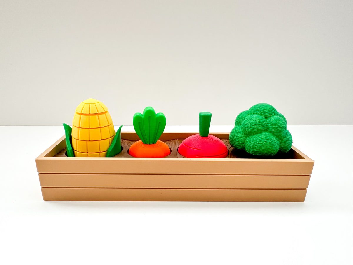 Veggie Fidget Garden Planter Box and Dirt Bed