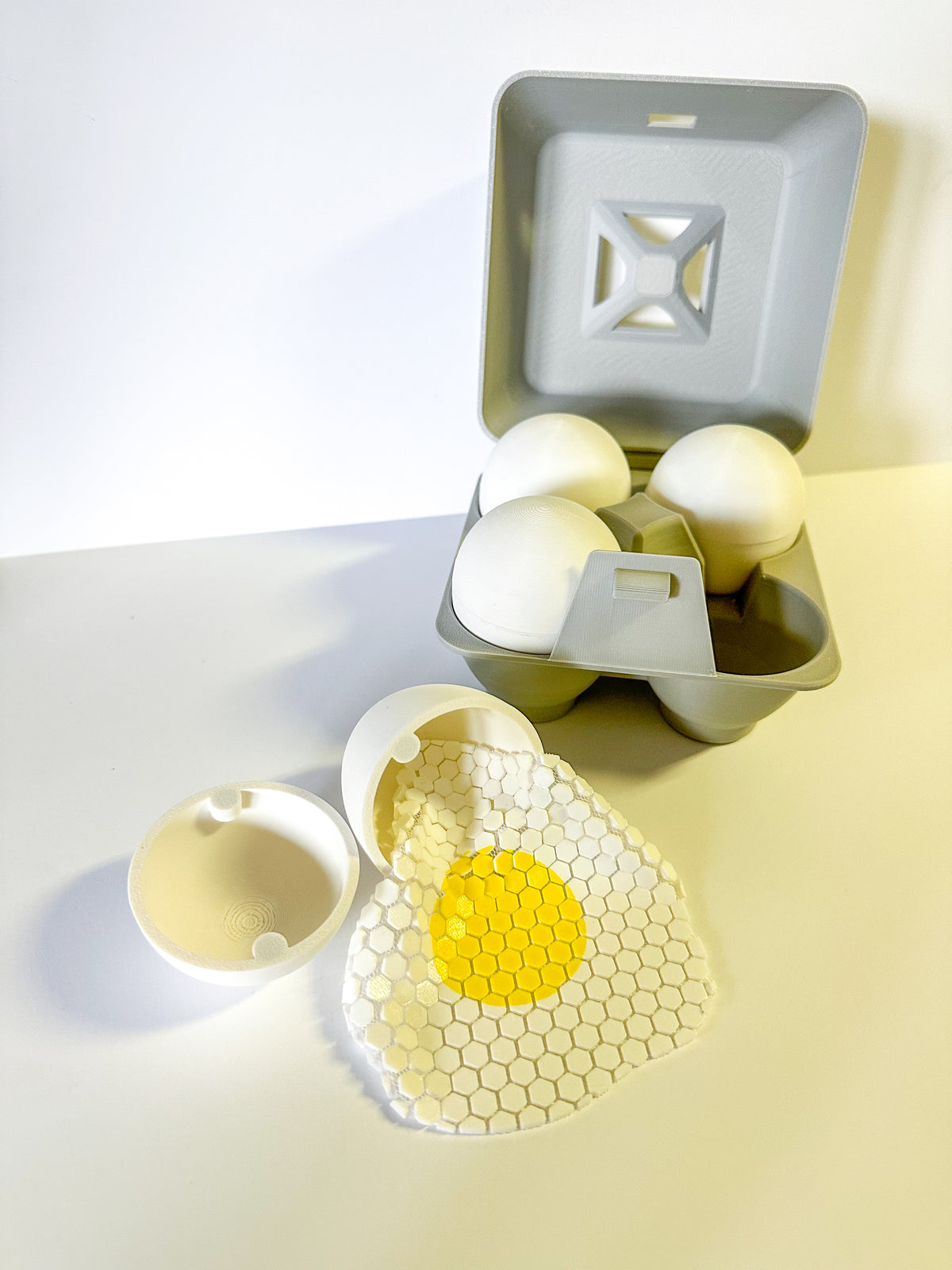 Fidget Fabric Fried Egg Set