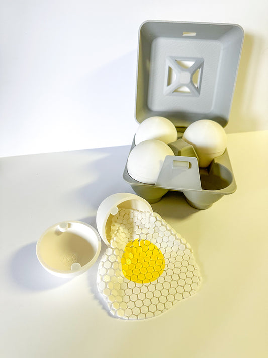 Fidget Fabric Fried Egg Set