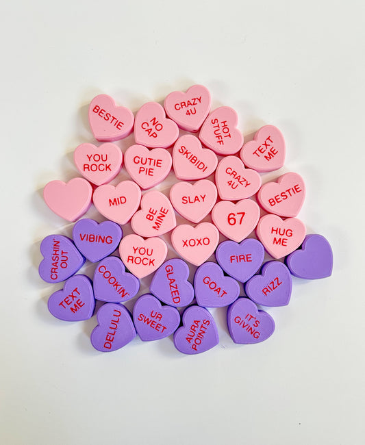 Conversation Heart Big Beads