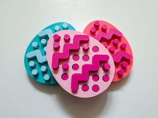 Easter Egg Pin Art Fidget and Grass Stand