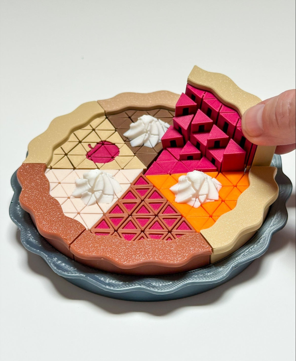 Mini Pixel Pie Slices and Pie Pan