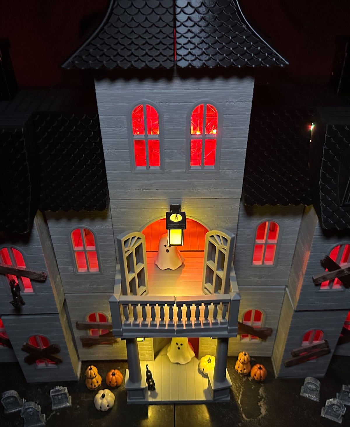 Magnetic Tile Haunted House: Roof