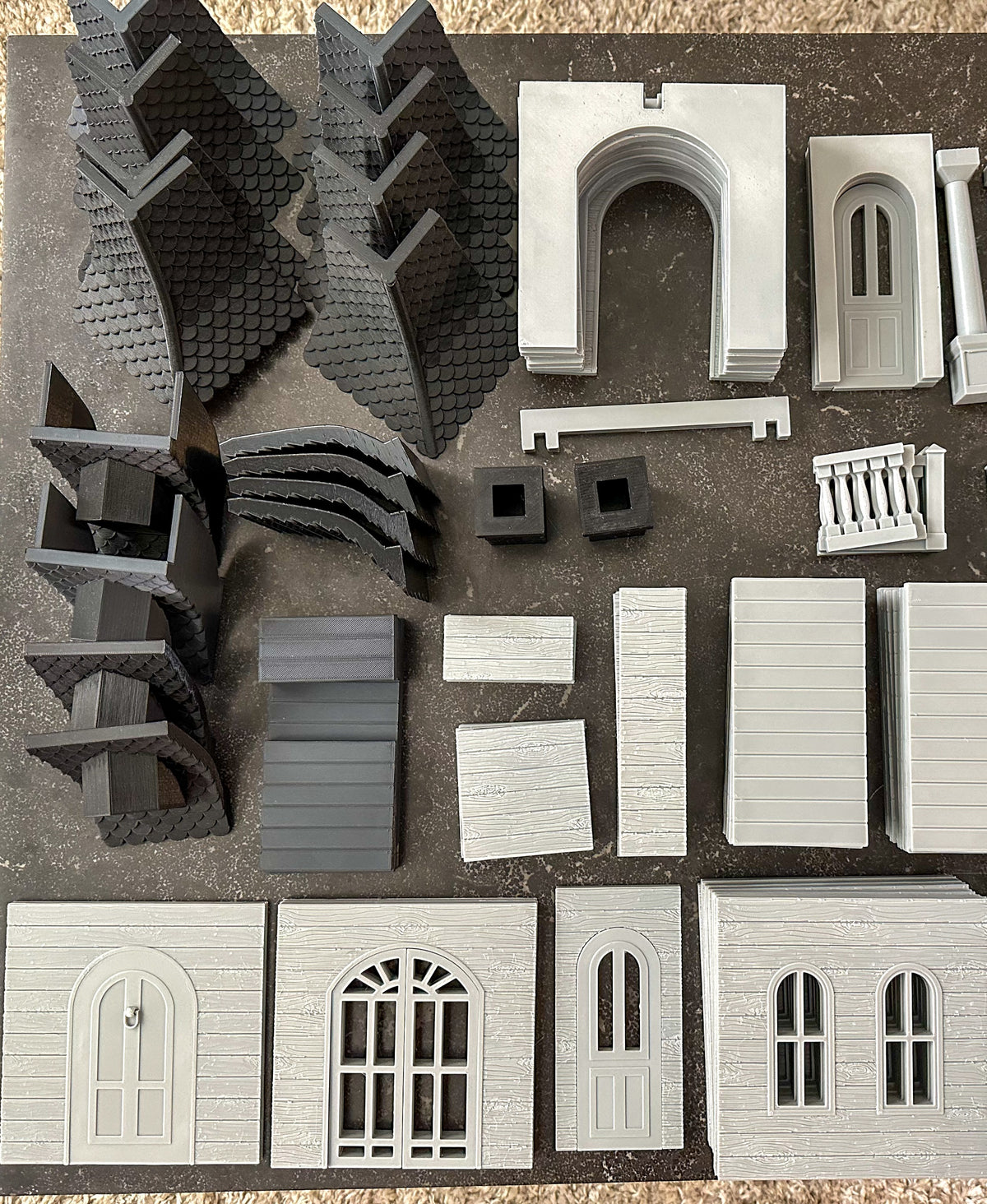 Magnetic Tile Haunted House: Roof