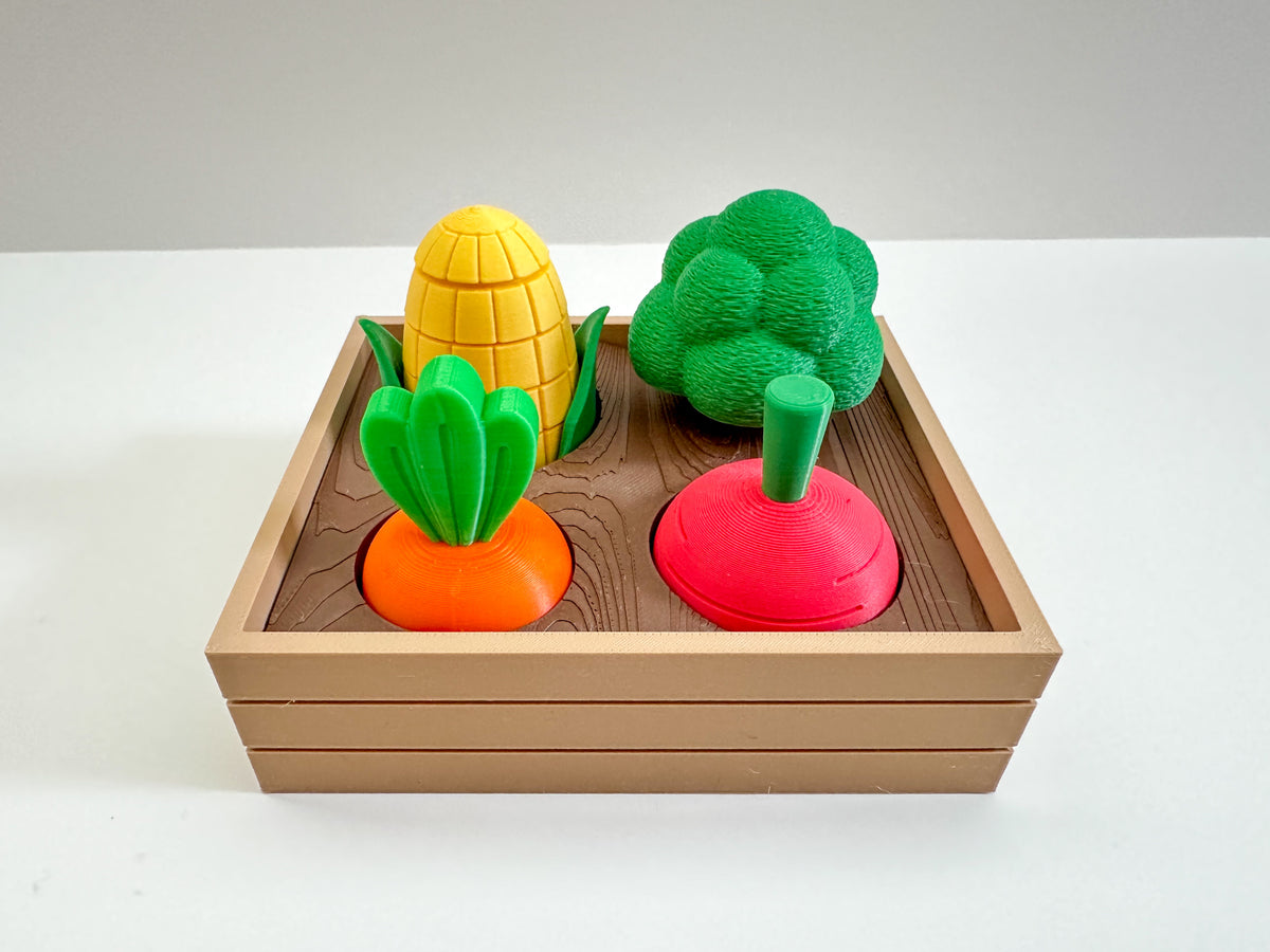 Veggie Fidget Garden Planter Box and Dirt Bed