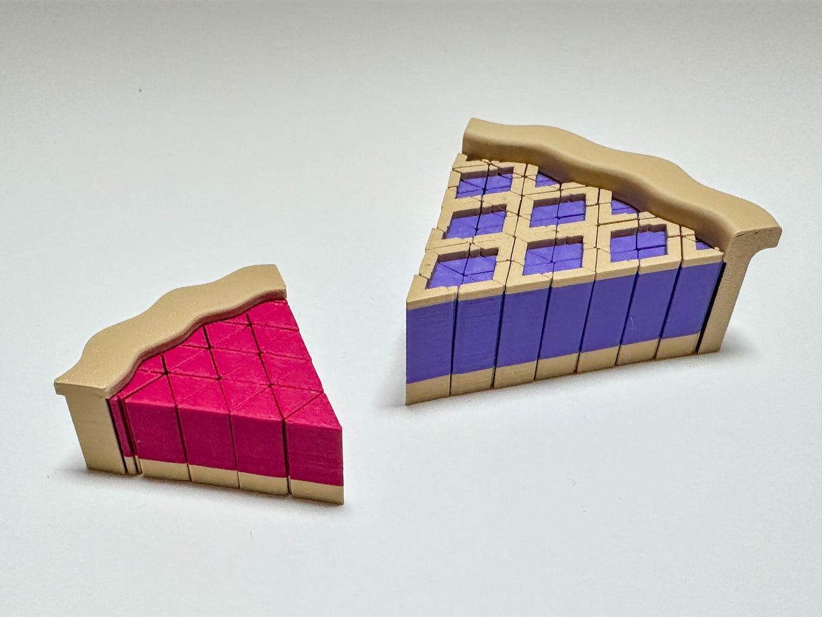 Mini Pixel Pie Slices and Pie Pan