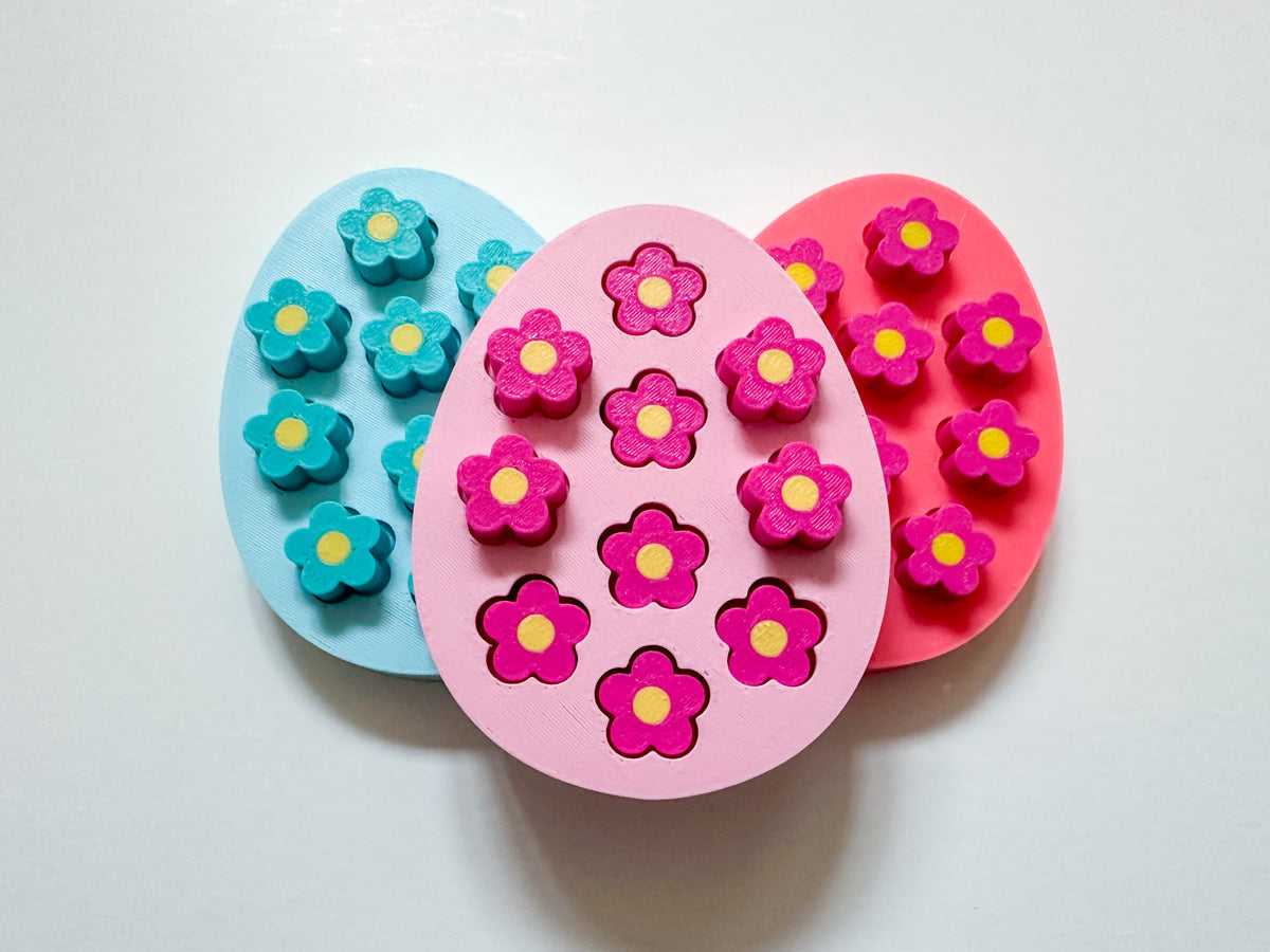 Easter Egg Pin Art Fidget and Grass Stand