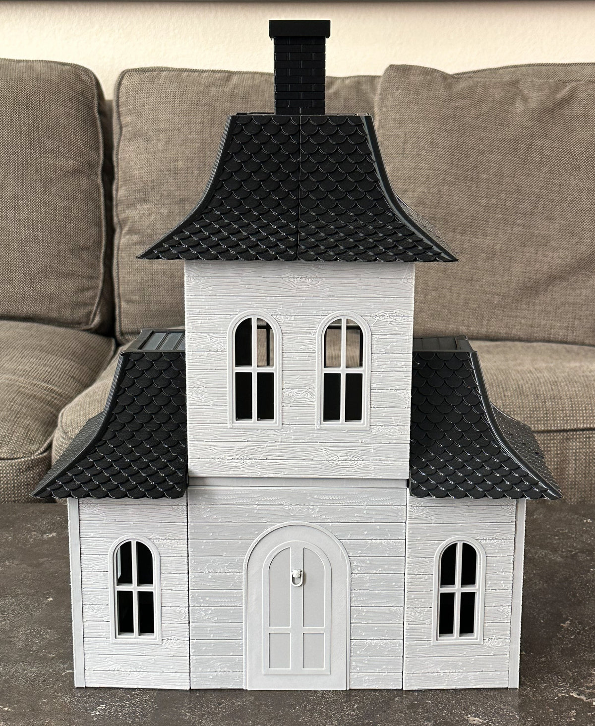 Magnetic Tile Haunted House: Roof